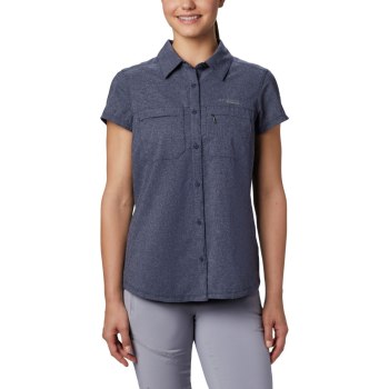 Columbia Irico Short Sleeve, Camisa Azul Marino Para Mujer | 546317-JZH